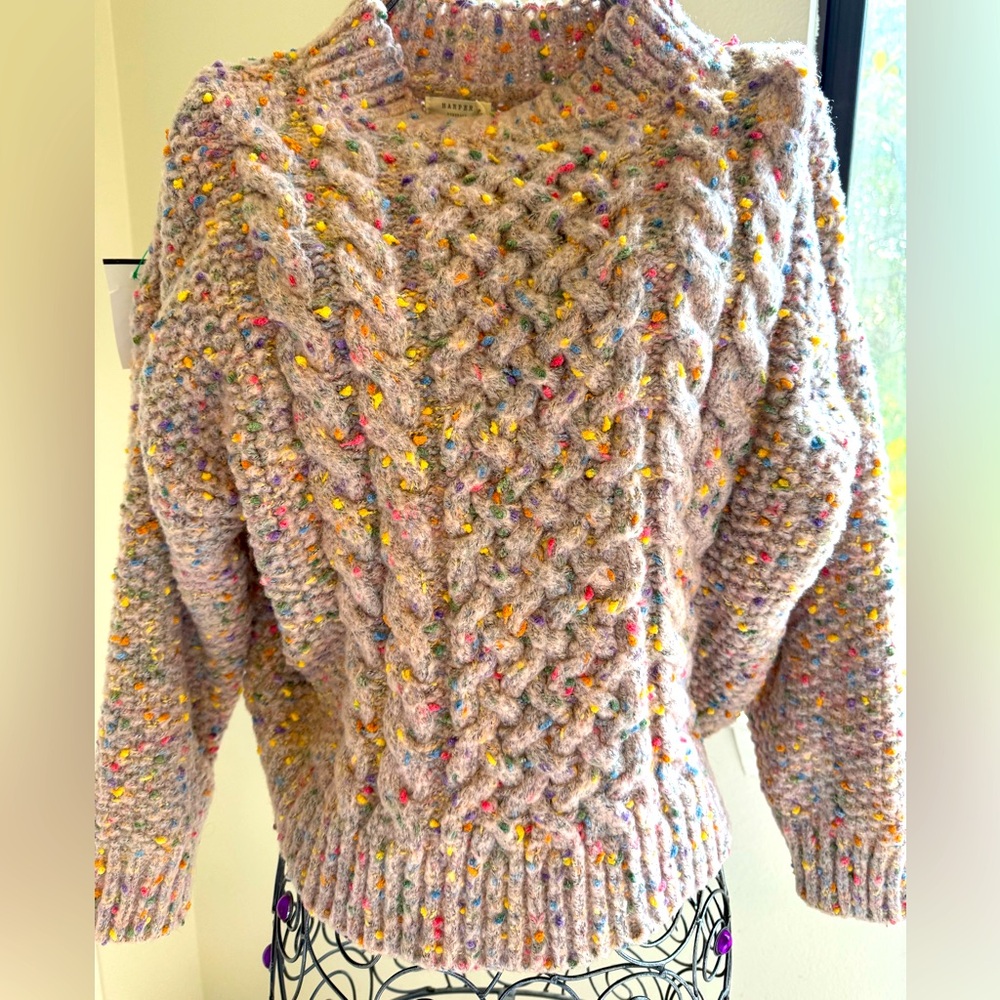 HARPER Heritage by Anthropologie- CONFETTI Knit Sweater. M